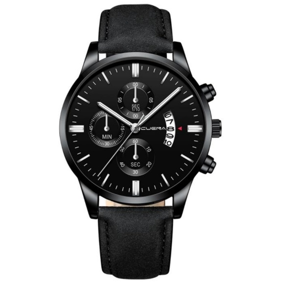 Other - ⌚️NEW⌚️ Luxury Mens Calendar Leather Quartz Watch